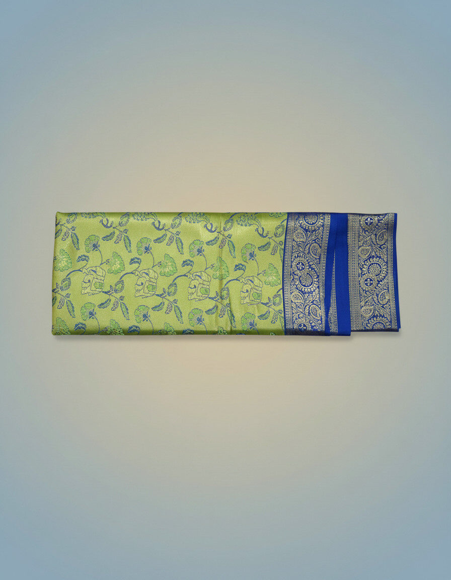 Peacock Glow Banarasi Saree - Image 3