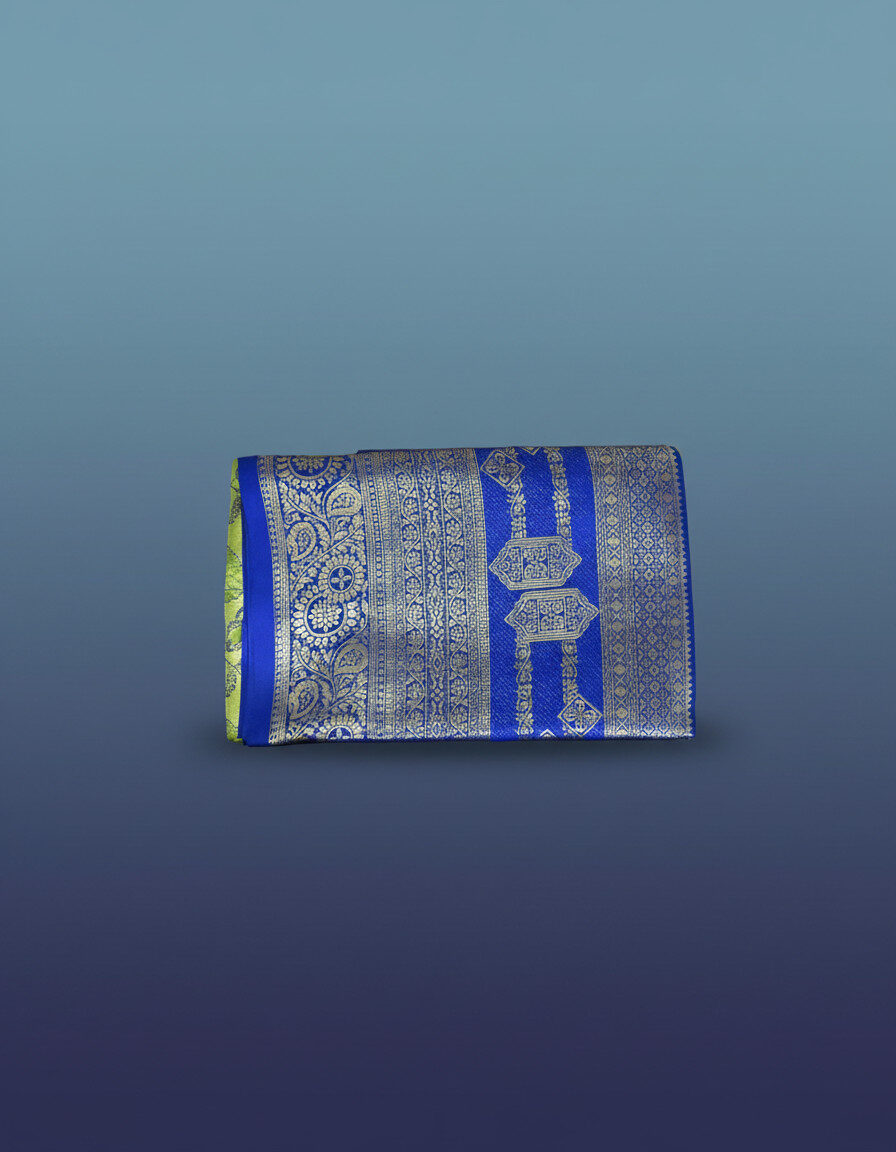 Peacock Glow Banarasi Saree - Image 4