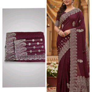Royal Maroon Heritage Saree
